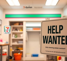 Vacantes de Auxiliar de Limpieza en 7-Eleven: cómo aplicar y requisitos